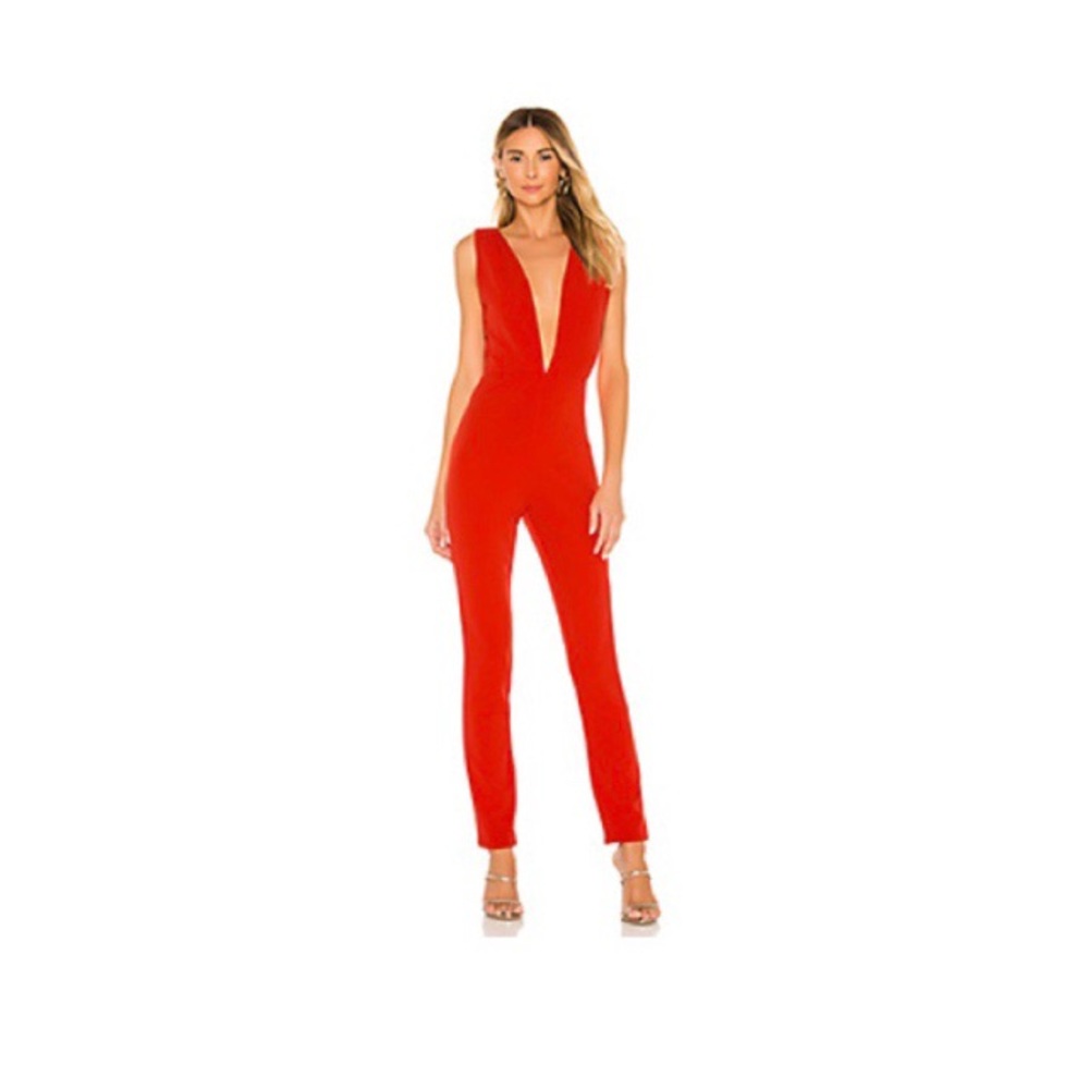 Deep V Jumpsuit